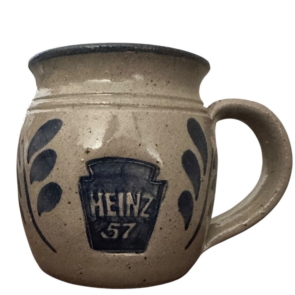 Westerwald Pottery Heinz 57 Salt Glaze Stoneware Mug Vintage PA Hand Thrown